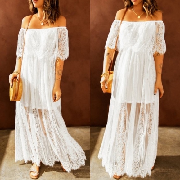 Lace Maxi Dress - Picture 3 of 5